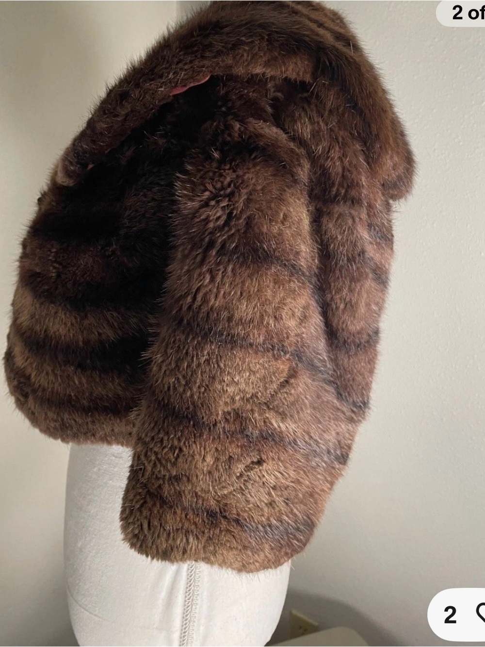 Vintage IR FOX shawl great piece. The look is a great throw back